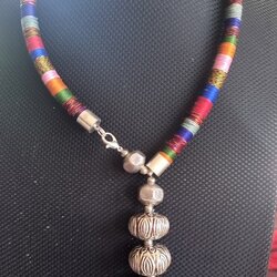 เครื่องประดับเงินแท้ สร้อยใหมปะคำระย้า