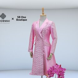 แบบตัดชุด เดรสผ้าไหม (ไม่รวมผ้า) chobmai x SBone รหัส CUT-SB-04016651