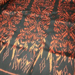 ซิ่น ผ้าไหมแท้ทอมือ 3ตะกอ ขนาด 1x2เมตร ลายสัตว์มงคล สีดำ รหัส M1A-NY1609651