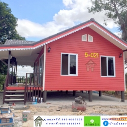 5-021 บ้านน็อคดาวน์ - ทรงจั่วมุกซ้อน