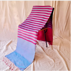 ผ้าพันคอผ้าไหม ขนาด 45x2.1เมตร สีคละสี รหัส ZC-CT-103107