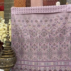 ซิ่น ผ้าไหมแพรวา ขนาด 1x2เมตร สีชมพู รหัส P-BM-050968