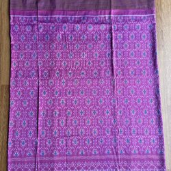 ซิ่น ผ้าซิ่นพระตะบอง สีธรรมชาติ ผ้าจาม 3ตะกอ ขนาด 116x165ซม. พื้นสีม่วง รหัส N9-SIL-T22