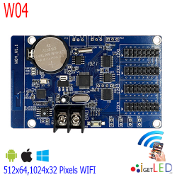 แผงควบคุม ป้ายไฟวิ่ง HD-W04 WIFI Android,IPhone