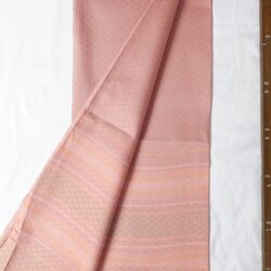 ซิ่น ผ้าไหม ยกดอกมีเชิง ผ้าไหมแท้ ขนาด 1x2หลา สีชมพูโอรส รหัส B7-NY-01246802