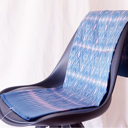 ซิ่น ผ้าไหมมัดหมี่ ไหมบ้าน ขนาด 1x2หลา พื้นสีฟ้า รหัส CISP-CT-102473