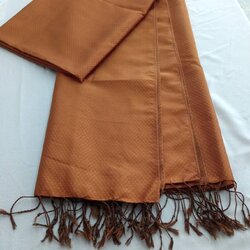 ผ้าคลุมไหล่ผ้าไหมเนื้อยกดอก พร้อมชายครุย ขนาด 1x2เมตร