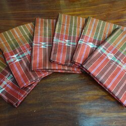 ผ้าขาวม้า ไหมบ้านสาวมือ ริมหมี่ ขนาด 62x200ซม. สีคละสี รหัส R4B-NY0114661