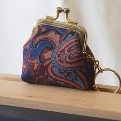 กระเป๋าสตางค์ ใส่เหรียญ ขนาด 7x7x2.5cm. สีน้ำเงิน GL-CT-103478