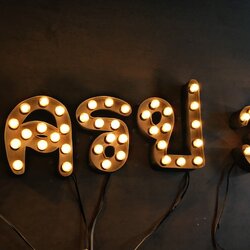 ป้ายไฟปิงปอง ขนาดสูง 20 CM