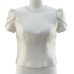 เสื้อแขนสั้น ตัดเย็บจากไหมสีพื้นเนื้อเรียบ ไหมแท้ 100% | ตัดเย็บตามรูปร่าง | เลือกผ้า ส่งไซส์ได้