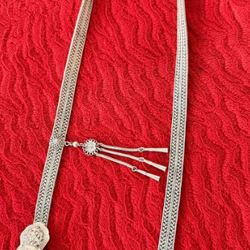 เครื่องประดับเงินแท้ เข็มขัดเงิน ขนาด 35นิ้ว น้ำหนัก 234กรัม