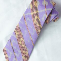 เนคไทผ้าไหม ลายขอพระราชทาน ขนาดกว้าง 3.0นิ้ว สีม่วงเทา ND-NY-0124681118