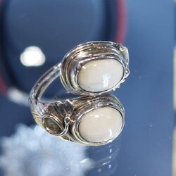 เครื่องประดับเงินแท้ แหวนเงินแท้ฝังงา