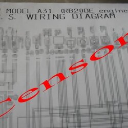 WIRING DIAGRAM RB20DE (NISSAN CEFIRO A31)