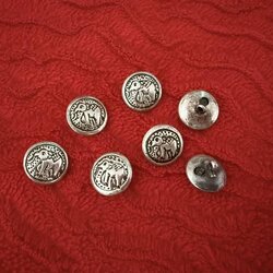 เครื่องประดับเงินแท้ กระดุมลายช้าง