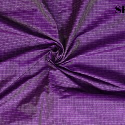 ผ้าไหมลายเกล็ดเต่า ไหมแท้ ลายเล็ก สีม่วง ขายตามความยาวหลา รหัส R1D-NY-01236800