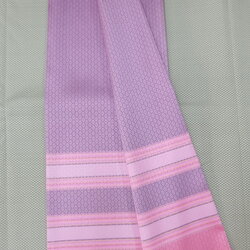 ซิ่น ผ้าไหม ยกดอกมีเชิง ไหมแท้ ขนาด 1x2หลา สีม่วง รหัส B7-ST-B7-164