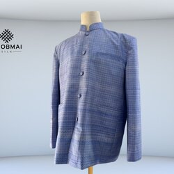 สั่งตัด (ไม่รวมผ้า) เสื้อสูท คอพระราชทาน แขนยาว แบบดั้งเดิม เลือกตาม Size