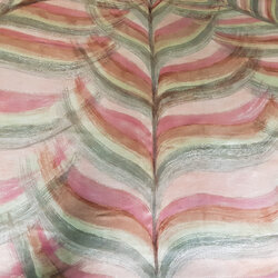 Rukbatik ผ้าผืน [ลายหางนกยูง] ผ้าฝ้าย สีตามที่ลูกค้าต้องการ