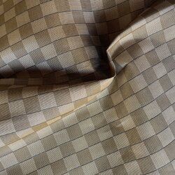 ผ้าไหมลายเกล็ดเต่า ไหมแท้ สีน้ำตาลกาแฟ ขายตามความยาวหลา รหัส R1D-76-01296812