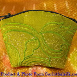 กระเป๋าสตางค์ซิปใบเล็ก โค้งบน สี GL-B-17