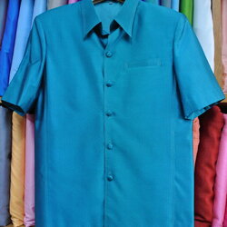 เสื้อซาฟารี คอปก ลูกแก้ว ทรง DT-051