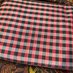 ผ้าไหมลายสก็อต เนื้อหยาบนุ่ม ขายตามความยาวหลา สีคละสี รหัส A9-AA10056617208