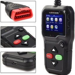 OBD II เครื่องอ่านโค้ด KW680 Enhanced Universal รถเครื่องอ่านโค้ด OBDII เต็มรูปแบบ/EOBD ฟังก์ชั่นเครื่องมือสแกนอัตโนมัติตรวจสอบไฟเครื่องยนต์ OBD2 สแกนเนอร์ด้วย EXTRA O2 Sensor/ON - ตรวจสอบบอร์ด Test - INTL
