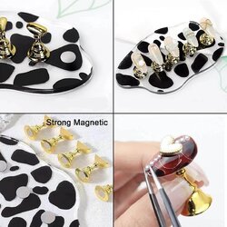 แท่นวางเล็บปลอม ที่วางเล็บปลอม แท่นฝึกทาสีเล็บ ฐานแม่เหล็ก