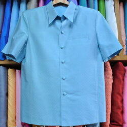 เสื้อซาฟารี คอปก ลูกแก้ว ทรง DT-047