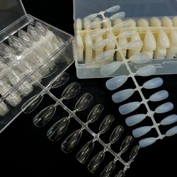 เล็บปลอม pvc เต็มเล็บ ทรงAlmond