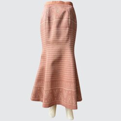 กระโปรงทรงหางปลา ตัดเย็บจากผ้าไหมมัดหมี่ยกดอก ไหมแท้100% | ตัดเย็บตามรูปร่าง | เลือกผ้า ส่งไซส์ได้