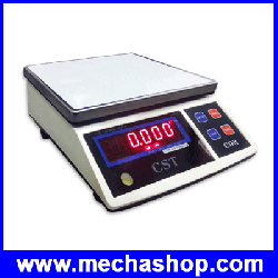 เครื่องชั่งดิจิตอลตั้งโต๊ะ เครื่องชั่งระบบอิเล็กทรอนิกส์ เครื่องชั่ง CST รุ่น CDR ชั่งได้ 3kg/0.1g, 6kg/0.5g, 15kg/1g, 30kg/1g ถาดชั่งขนาด 218*260mm