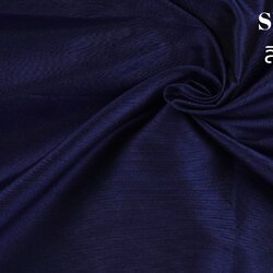 ผ้าไหมสีพื้น เนื้อเรียบ ไหมแท้ 2เส้น เฉดสีน้ำเงินกรมท่าเข้ม (ราคาต่อหลา) รหัส C-NY05153