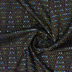 ซิ่น ผ้าไหมมัดหมี่ 3ตะกอ ลายร้อยดาว ขนาด1x2เมตร สีแดงดำเม็ดมะขามเข้ม รหัส R2Q-ME-66-0820671109