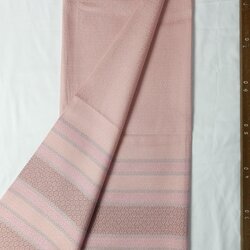 ซิ่น ผ้าไหม ยกดอกมีเชิง ผ้าไหมแท้ ขนาด 1x2หลา สีชมพูนู๊ด รหัส B7-NY-01246887