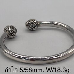 เครื่องประดับเงินแท้ กำไลหัวบัว