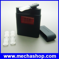 เครื่องวัดแอลกอฮอล์ เครื่องเป่าแอลกอฮอล์ มิเตอร์วัดแอลกอฮอร์ สำหรับวัดระดับแอลกอฮอล์ ที่เป่าหมุนได้ 360 องศา digital alcohol tester with red backlight