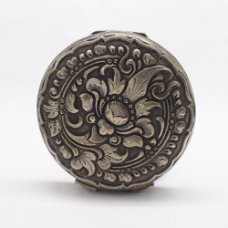 SI297 ตลับแป้งเงิน เงินแท้ 60% นน. 82.5 กรัม