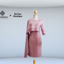 แบบตัดชุด แยกชิ้น เสื้อ+ชุดกระโปรง (ไม่รวมผ้า) chobmai x SBone รหัส CUT-SB-04016620