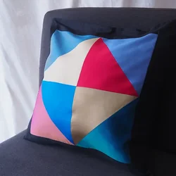 หมอนผ้าไหมพิมพ์ลาย ถอดปลอกได้ ขนาด 40x40ซม.คละสี รหัส GL-G-CT-102923