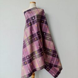 โสร่งจกดาว ผ้าไหมแท้ ขนาด 1x2เมตร สีม่วง รหัส R1B-119-0421687