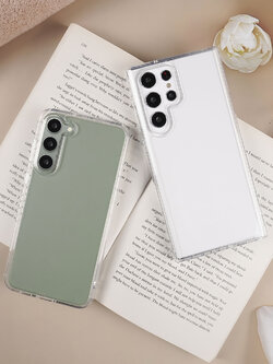 เคสโทรศัพท์ Samsung Roman เคสใส ขอบTPU นิ่มหลังแข็ง กันกระแทก สำหรับ SS S23 Ultra/S23 Plus/S23