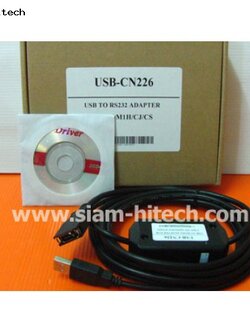 สายโหลดPLC หัวแบบUSB ใช้กับPLCยี่ห้อOMRON CS/CJ/CQM1H (USB-CN226)-ของใหม่ค่ะ