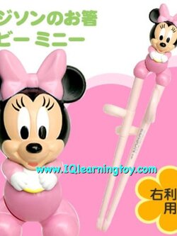 ตะเกียบหัดคีบมินนี่ (Chopstick Minnie) (ข้างขวา) จากเกาหลี 2+ ใช้ฝึกเด็กให้จับตะเกียบด้วยวิธีที่ถูกต้อง ช่วยพัฒนา IQ / EQ เด็กให้ดีขึ้นด้วยค่ะ ส่งฟรี