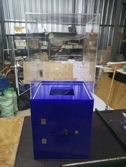 กล่องใสอะคริลิค - กล่องบริจาค 40x100 cm.