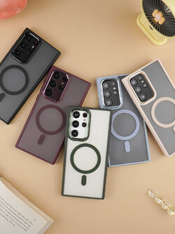 เคสโทรศัพท์ Samsung Cococ เคสแม่เหล็กชาร์จไร้สาย สำหรับ SS S22 Ultra