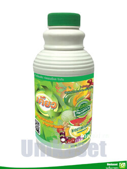 ปุ๋ยน้ำ ไบโอกรีน สูตรเคียว (ขนาด 500 ซีซี) กำจัดตะไคร่ ไล่นก-หนู เป็นอาหารเสริม ผลผลิตสมบูรณ์ ไม่หลุดร่วง