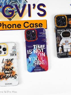 เคสโทรศัพท์ iPhone TGVIS กันกระแทก ขอบTPU หลังแข็ง ลายแฟชั่น สำหรับ14Pro/14ProMax